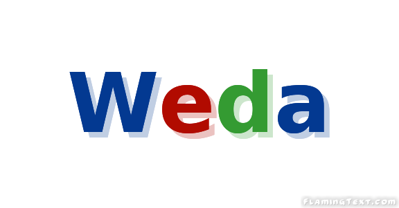 Weda Logo - Indonesia Logo | Free Logo Design Tool from Flaming Text