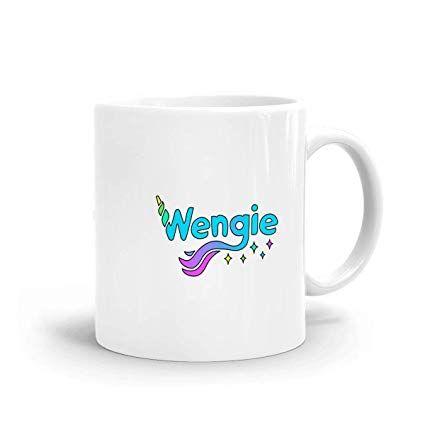 Wengie Logo - Amazon.com: Wengie YouTube Logo Mug, Ceramic White Large Mug with C ...