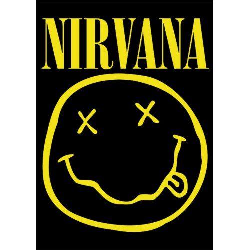 Cobian Logo - Details about Nirvana Smiley Kurt Cobian Postcard Standard Music Official