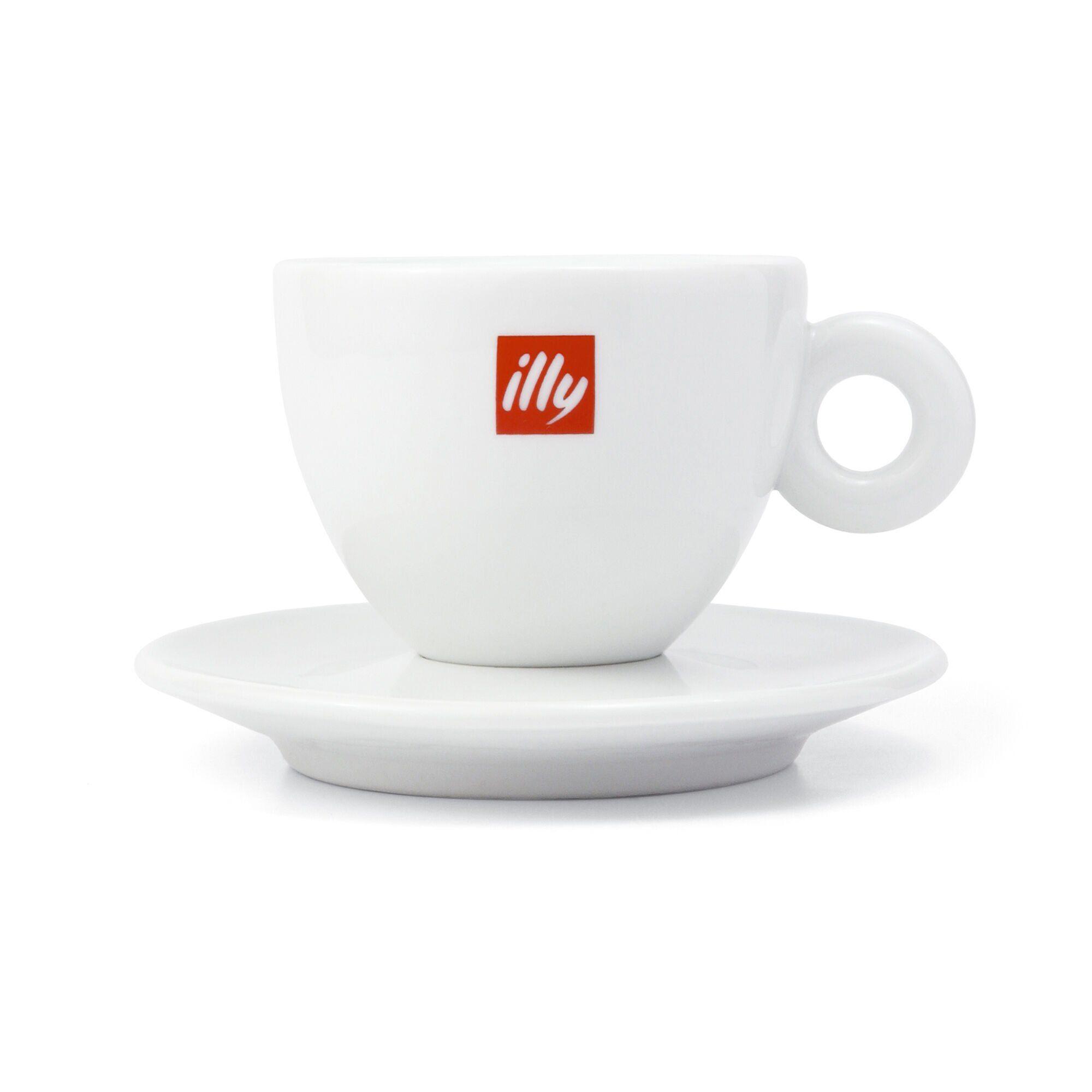Cappuccino Logo - illy Logo Cappuccino Cups (Set of 4)