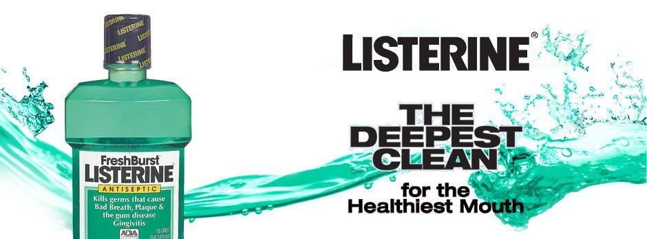 Listerine Logo - Listerine Antiseptic Mouthwash, Fresh Burst - 1 L (Pack of 3)