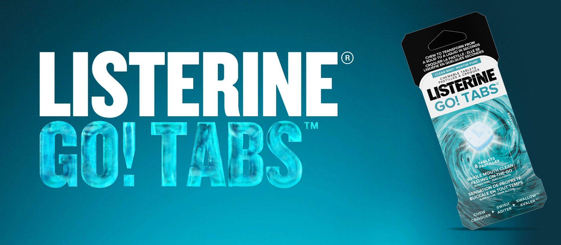 Listerine Logo - GO! TABS™: A Whole Mouth Clean And Fresh Feeling On The Go. LISTERINE®