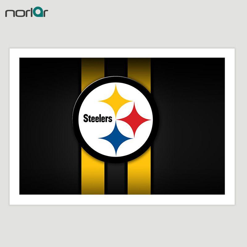 Pittsburgh Logo - US $5.93 14% OFF|Pittsburgh Steelers Sports Team Logo Modern Home Wall  Decor Canvas Picture Wall Art HD Print Painting On Canvas NO Frame-in  Painting ...
