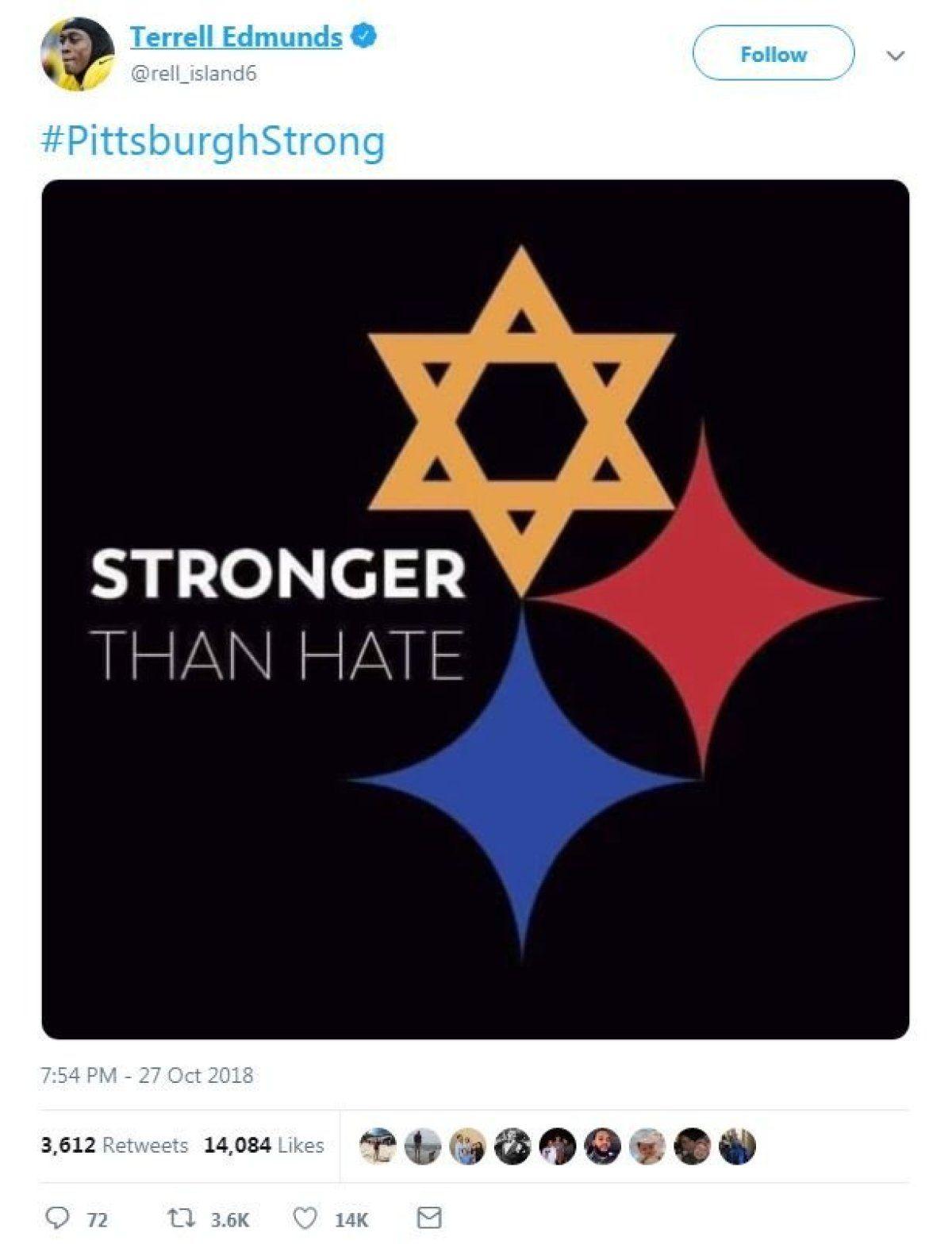 Pittsburgh Logo - Internet version of Pittsburgh Steelers logo sends message 'Stronger