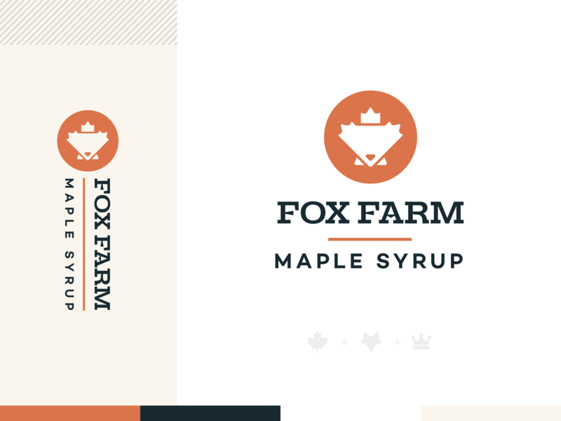 Syrup Logo - Fox Farm Maple Syrup by ◒ Unfold | Evan for Unfold on Dribbble