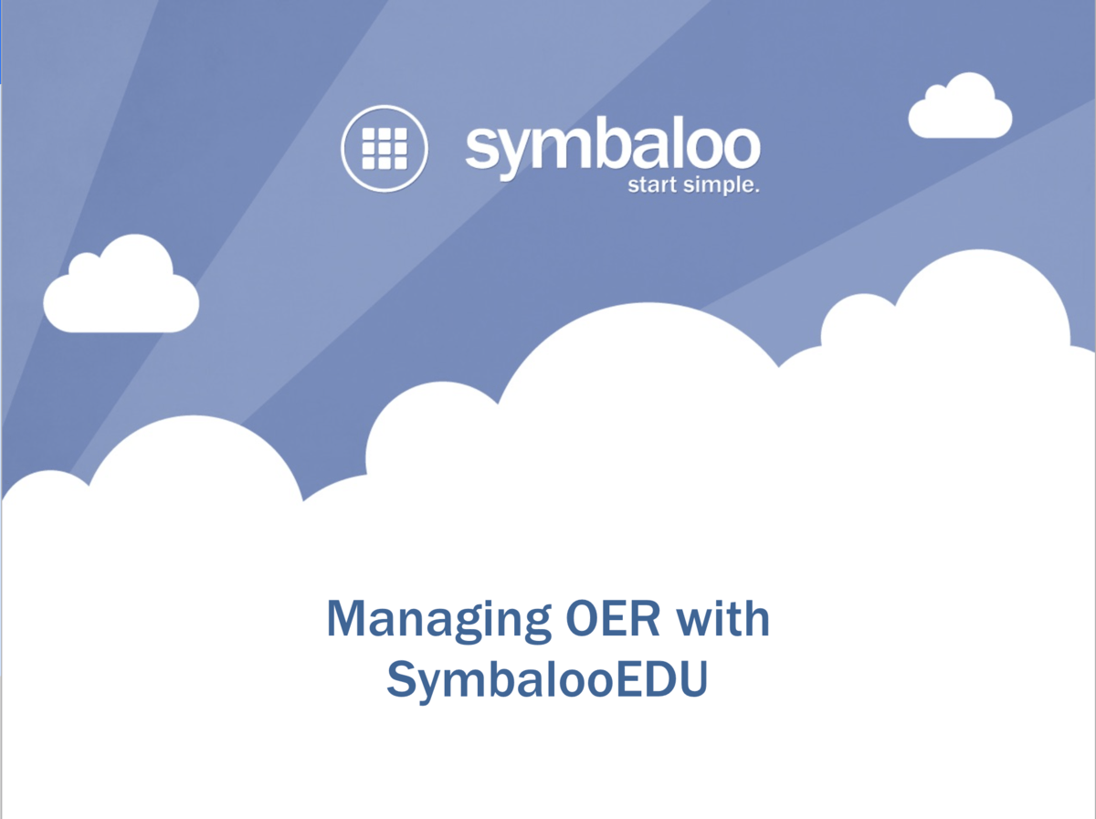 SymbalooEDU Logo - Managing OER with SymbalooEDU by kimmie.symbaloo on Genial.ly