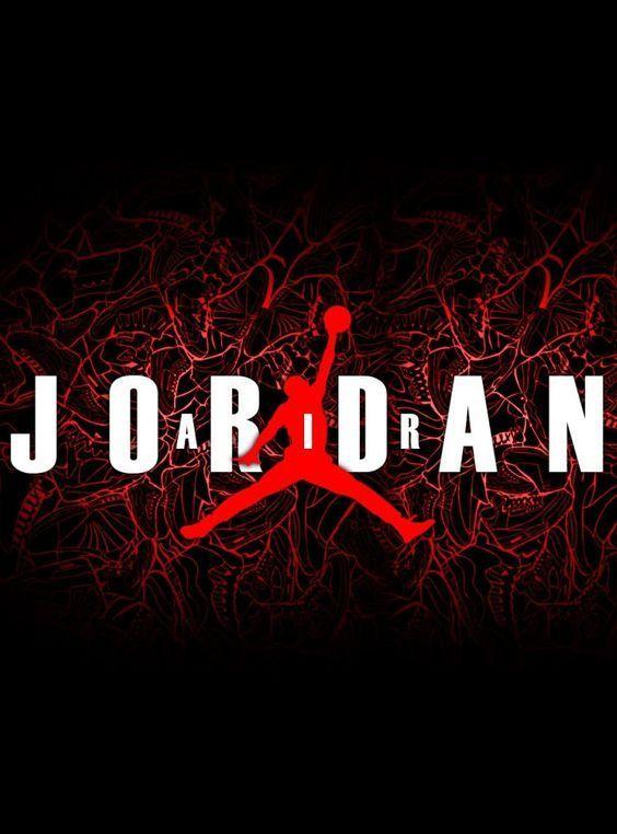 Red and Black Air Jordan Logo - Air Jordan Logo | Michael Jordan | Jordans, Michael Jordan y Jordan logo