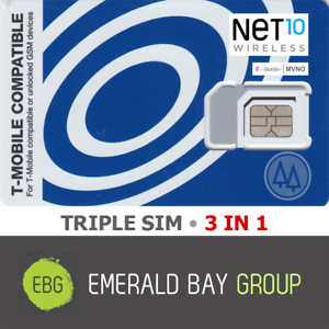 Net10 Logo - Details About NET10 WIRELESS NET10 Triple SIM MINI + MICRO + NANO • GSM 4GLTE T Mobile MVNO