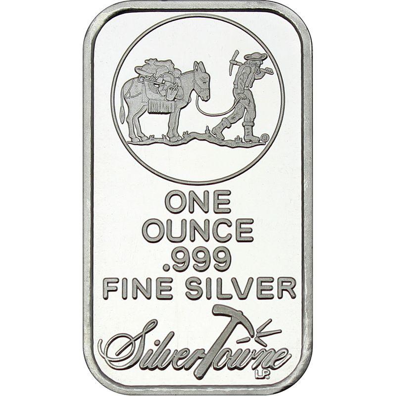 Oz Logo - SilverTowne Trademark 1oz .999 Silver Bar