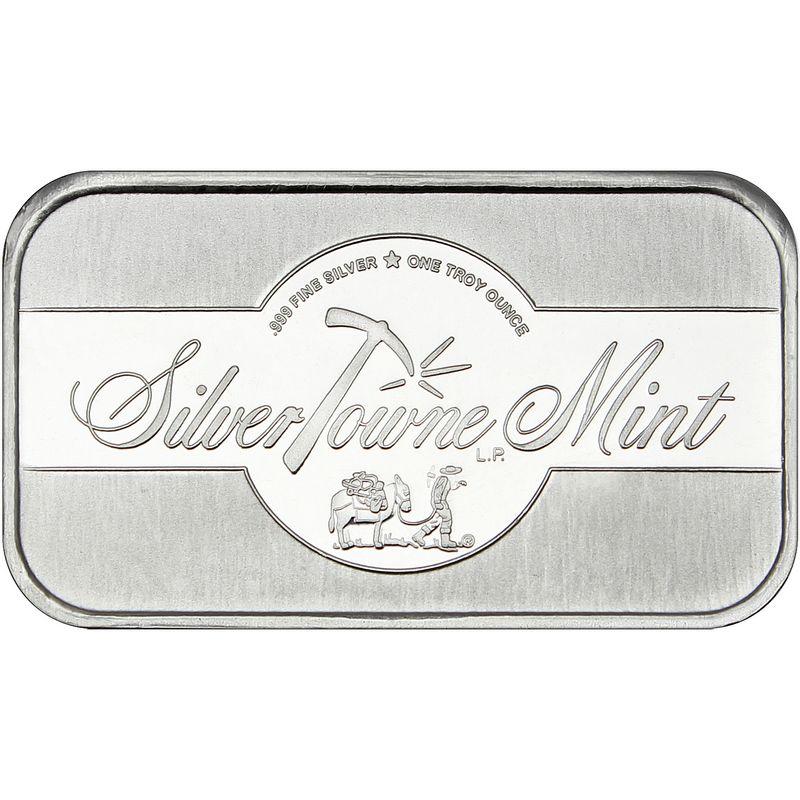 Ounce Logo - SilverTowne Mint 1oz .999 Silver Bar