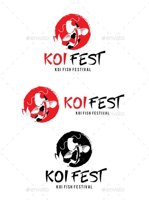 Koi Logo - Koi Fest Logo - Animals Logo Templates | LOGO - Sport | Logos, Logo ...