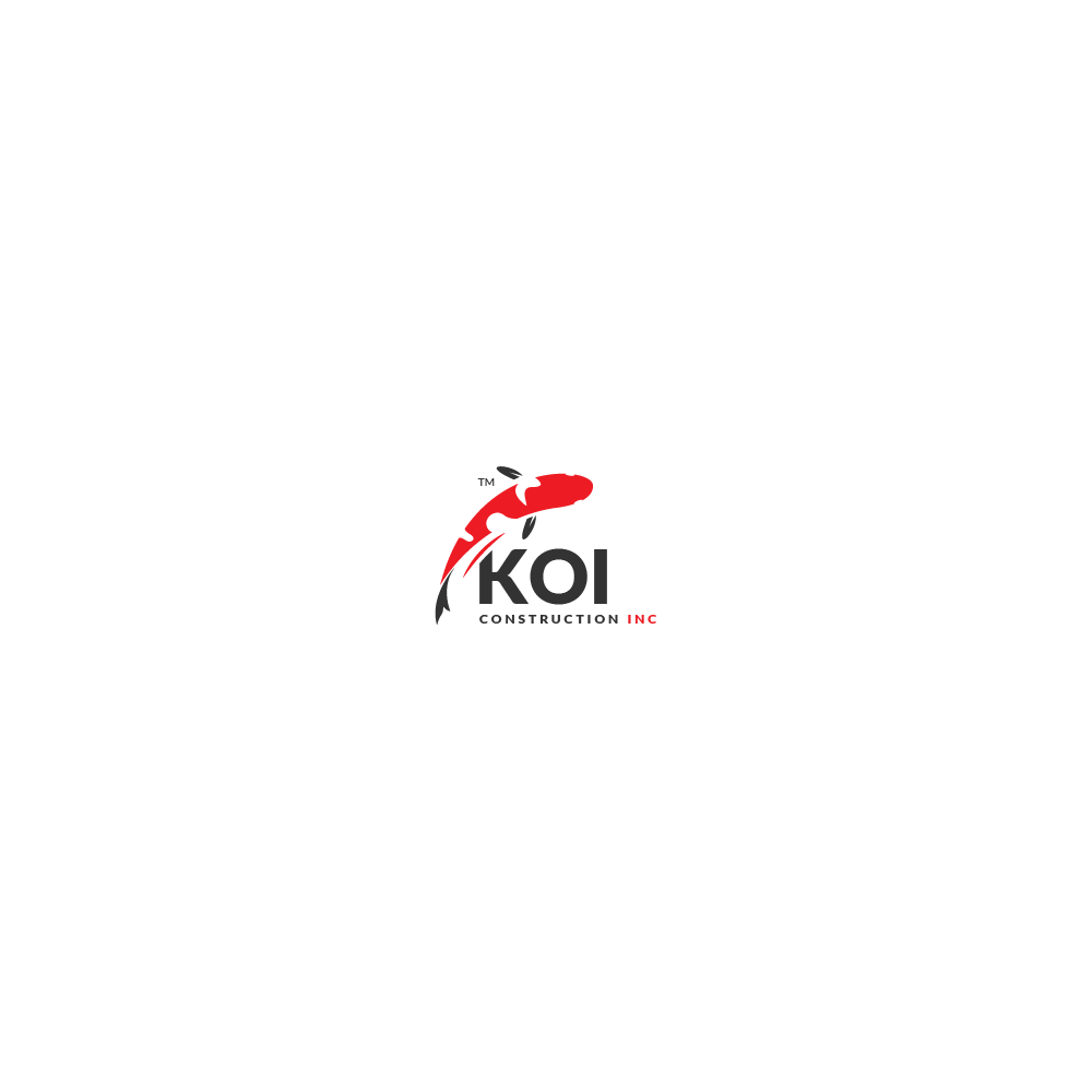 Koi Logo - Serious, Masculine, Construction Company Logo Design for Koi ...