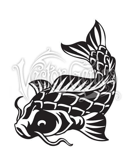 Koi Logo - Iconic Logo Koi Fish Stock Art