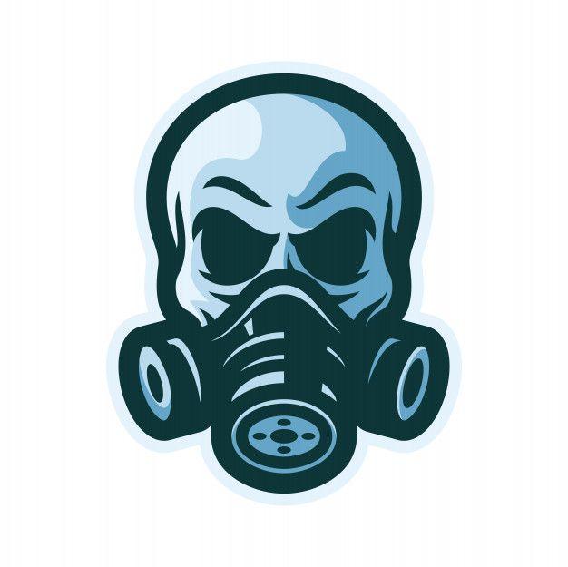 M.A.s.k. Logo - Skull with gas mask mascot logo vector illustration Vector | Premium ...