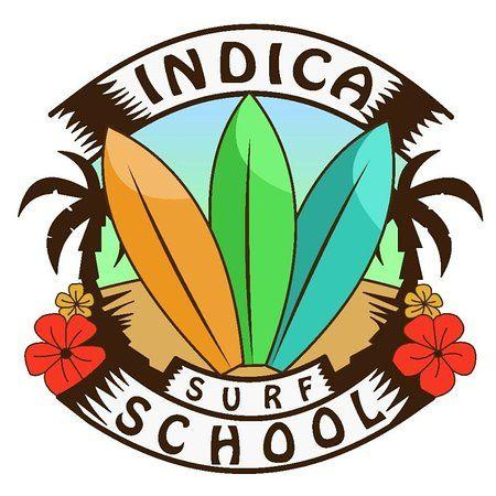 Indica Logo - Logo of Indica Surf Schools of Indica Surf School