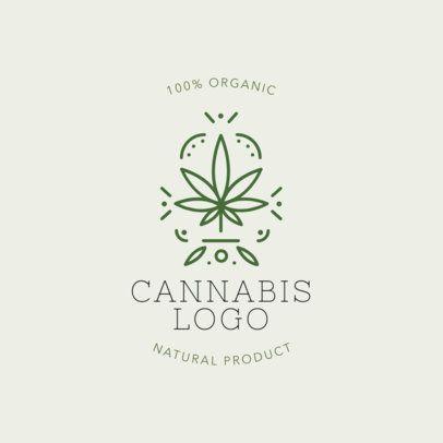 Marijuana.com Logo - Placeit - Marijuana Logo Maker with a Cannabis Sativa Graphic