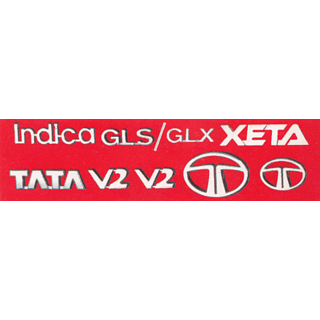 Indica Logo - LOGO TATA INDICA XETA MONOGRAM EMBLEM CHROME Family Pack