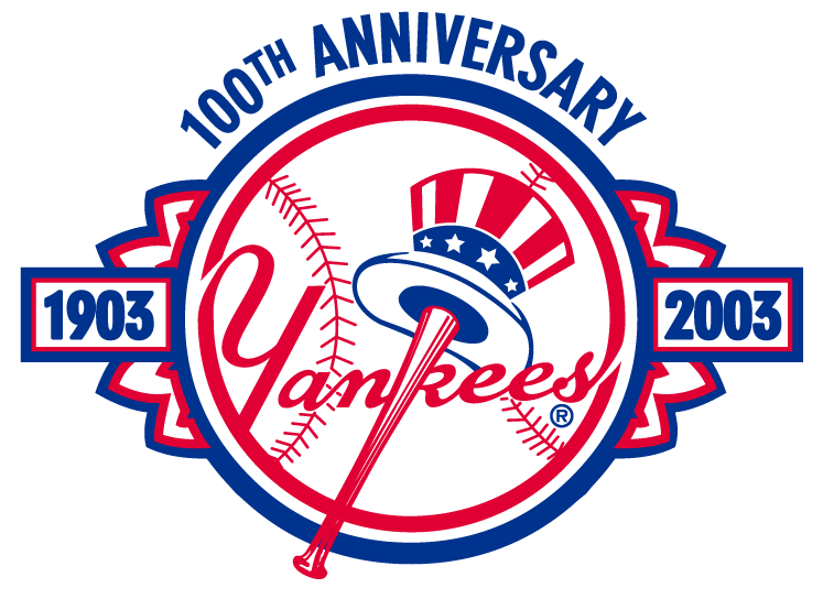 2003 Logo - New York Yankees Anniversary Logo League (AL)