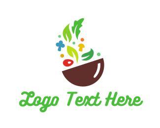 Bowl Logo - Vegetable Bowl Logo