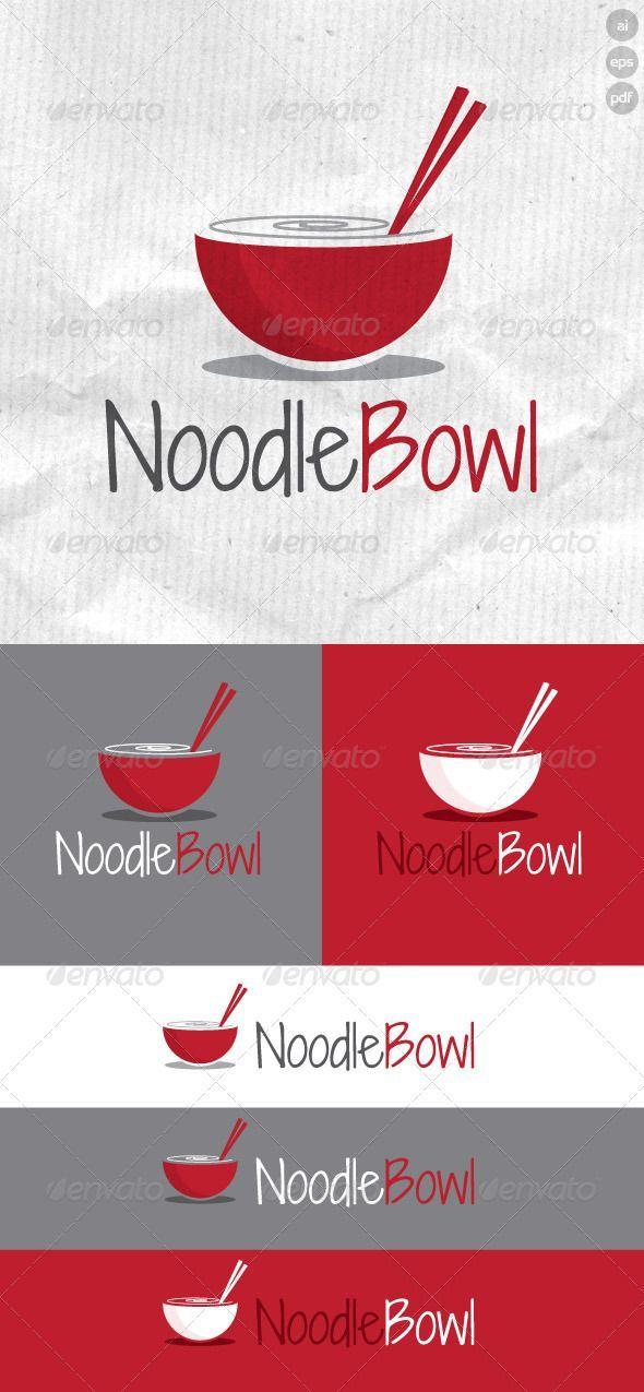 Bowl Logo - Noodle Bowl Logo is designed for noodle bar shops and stalls. It is