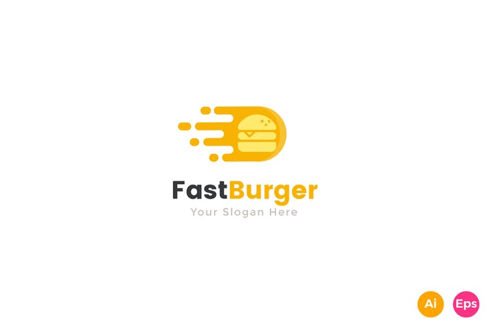 Envato Logo - Fast Delivery Burger food Logo Template by NEWFLIX on Envato Elements