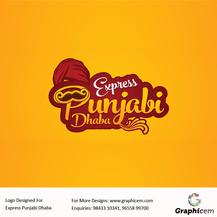 Punjabi Logo - Logo Designed For Express Punjabi Dhaba | Logo | Logos design, Logos ...