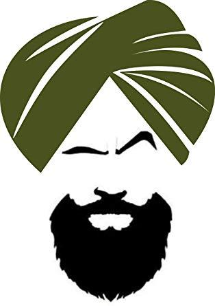 Punjabi Logo - Sikh Turban Head Wrap. Punjabi Pagri. Dastar Pure Army