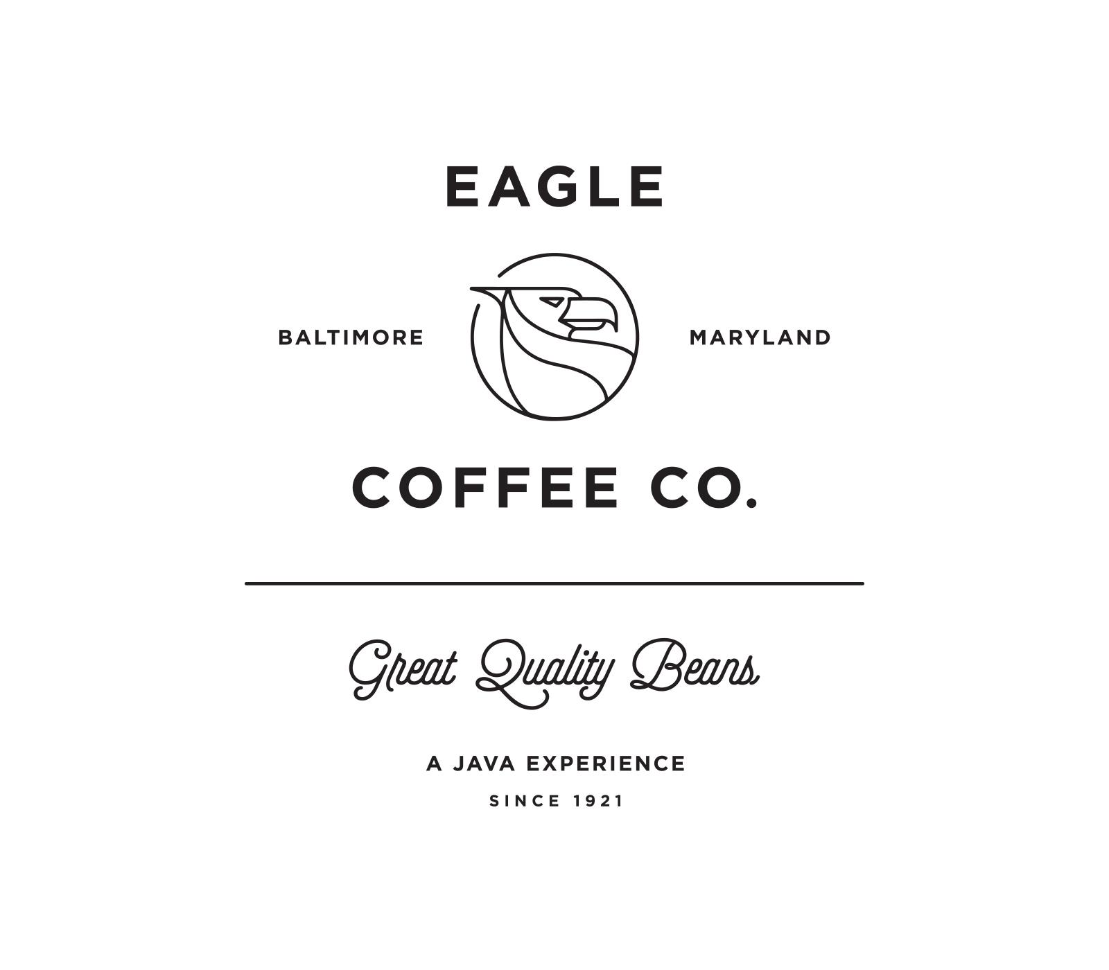 CoffeeCo Logo - Eagle Coffee Co. | Salih Kucukaga Design Studio