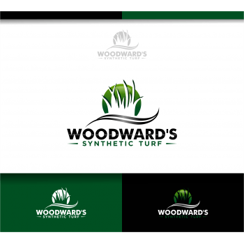 Turf Logo - Artistic Logo Design for Woodward's Synthetic Turf