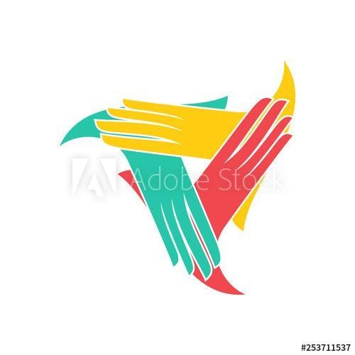 Interpreter Logo - sign language interpreter logo. vector illustration this stock