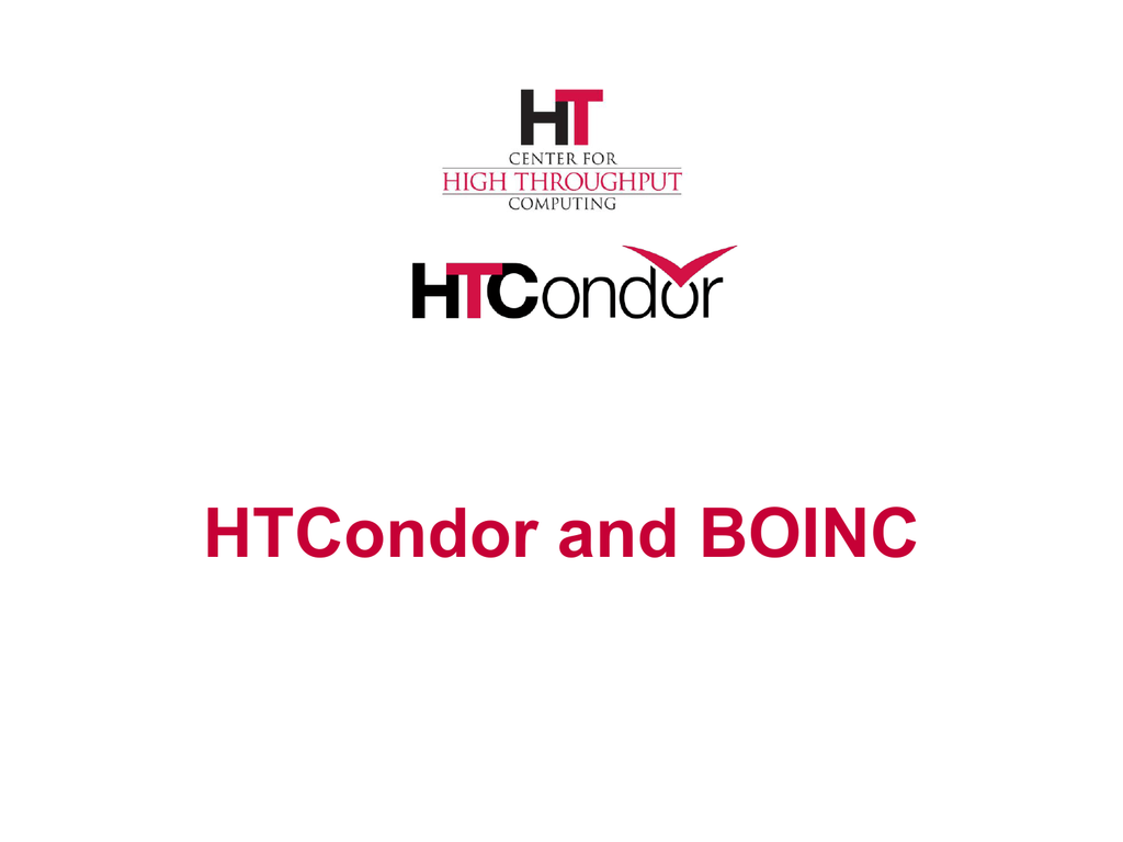 HTCondor Logo - HTCondor and BOINC - Computer Sciences Dept.