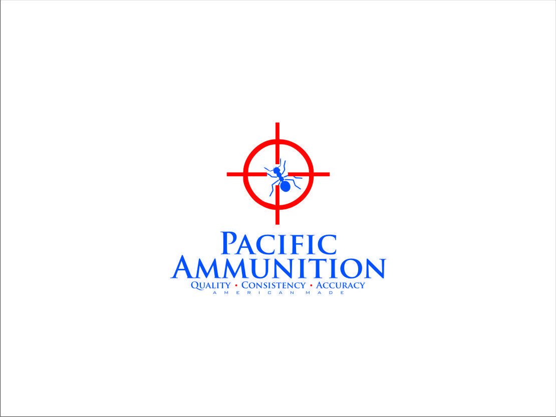 Accuracy Logo - Masculine, Bold, Flag Logo Design for Pacific Ammunition. Quality