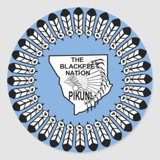 Blackfeet Logo - Blackfeet Nation Classic Round Sticker