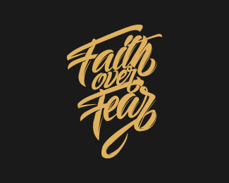 Fear Logo - faith over fear Designed