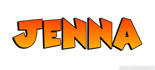 Jenna Logo - Jenna Logo. Free Name Design Tool from Flaming Text