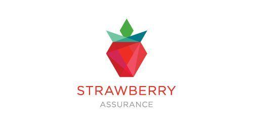 Strawberry Logo - Strawberry Assurance Logo • LogoMoose. CIS Display. Geometric Logo