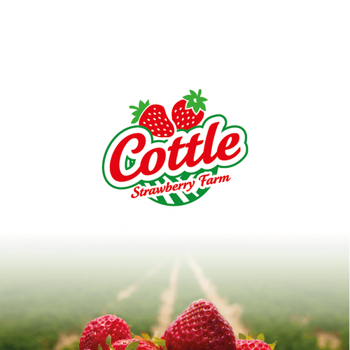 Strawberry Logo - Logo for Cottle Strawberry Farm. Logo design contest