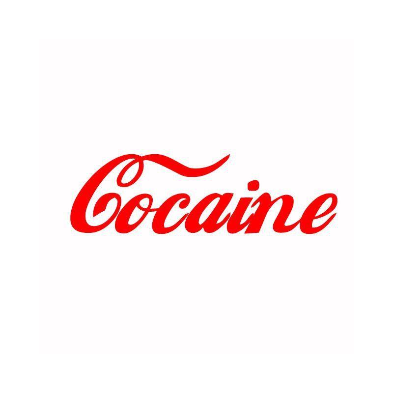 Cocaine Logo - Tee shirt fonts Cocaine rouge/blanc