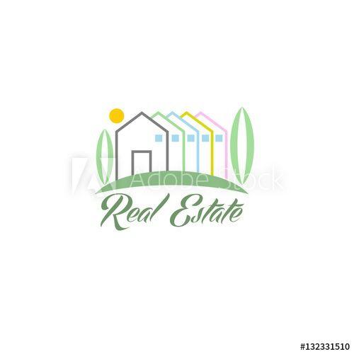 Countryside Logo - House Abstract Real Estate Countryside Logo Design Template