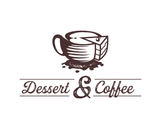 Dessert Logo - Dessert and Coffee. Logo's. Sweet logo, Dessert logo, Coffee logo
