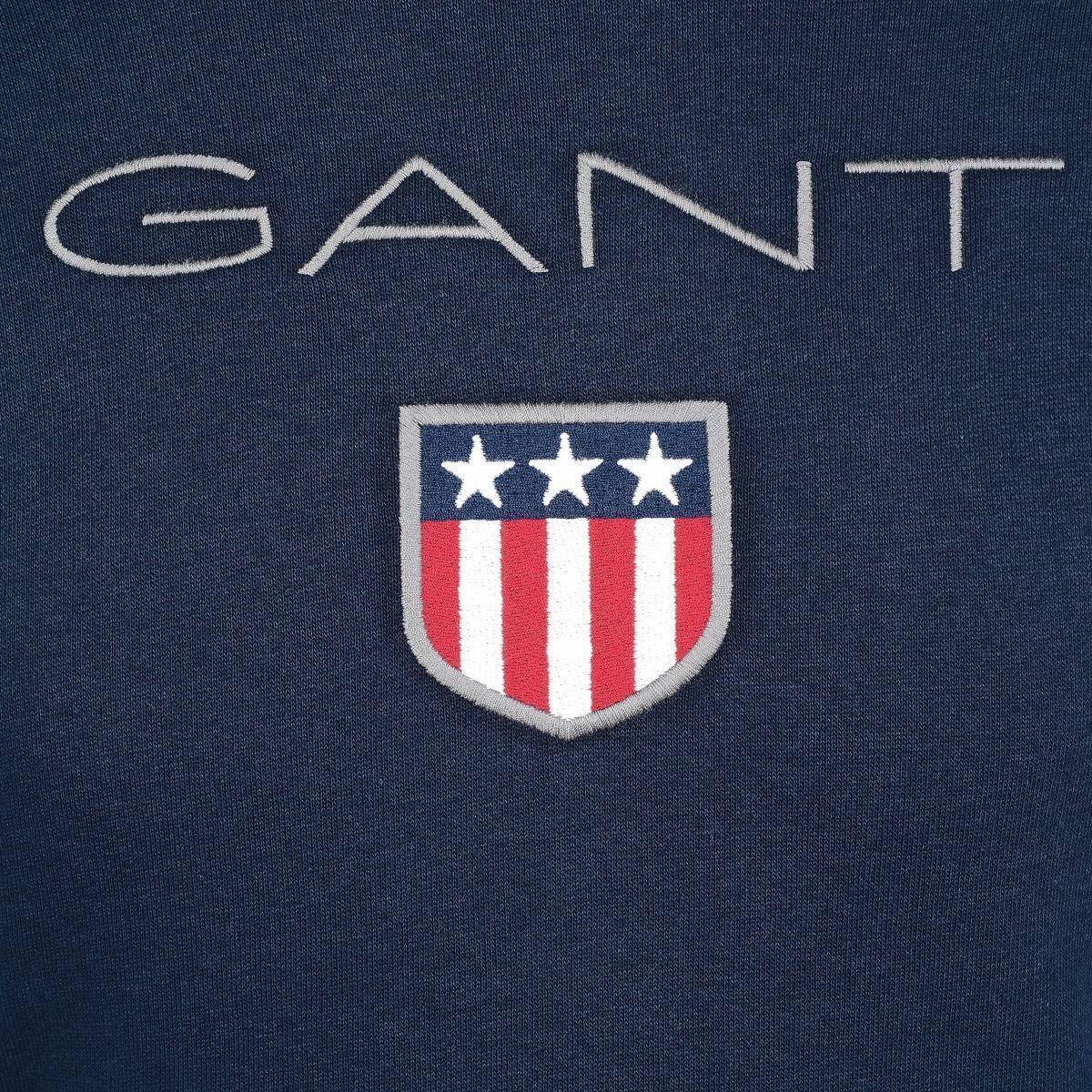 Gant Logo - Gant Boys Navy Shield Logo Hoodie - Hoodies & Sweatshirts ...