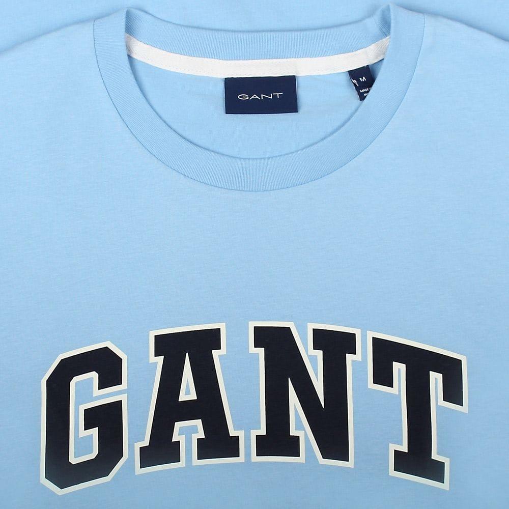 Gant Logo - Capri Blue Logo T Shirt