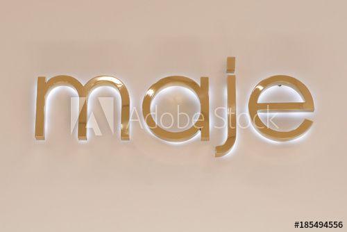 Smcp Logo - The Maje logo sits inside an outlet of the luxury clothing store