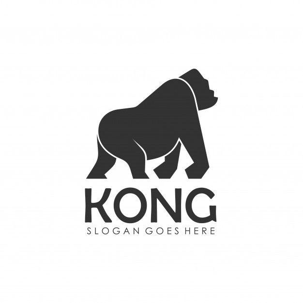 Kong Logo - Gorilla and king kong logo design template Vector | Premium Download