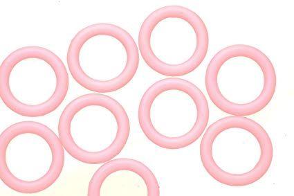 Pink'O Logo - 25Pcs Pink O Ring For Licorice Leather 2x12mm: Arts