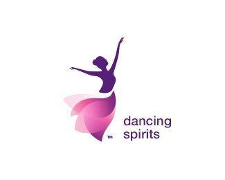 Ballerina Logo - Dancing Spirits Logo | Ballet Ballerina Graphic Design | Logo ...