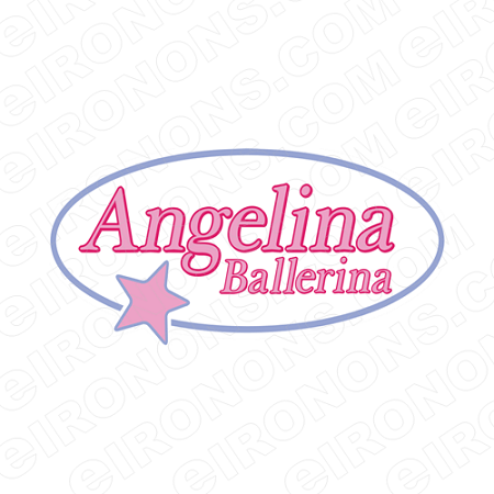 Ballerina Logo - ANGELINA BALLERINA LOGO CHARACTER T-SHIRT IRON-ON TRANSFER DECAL #CAB6