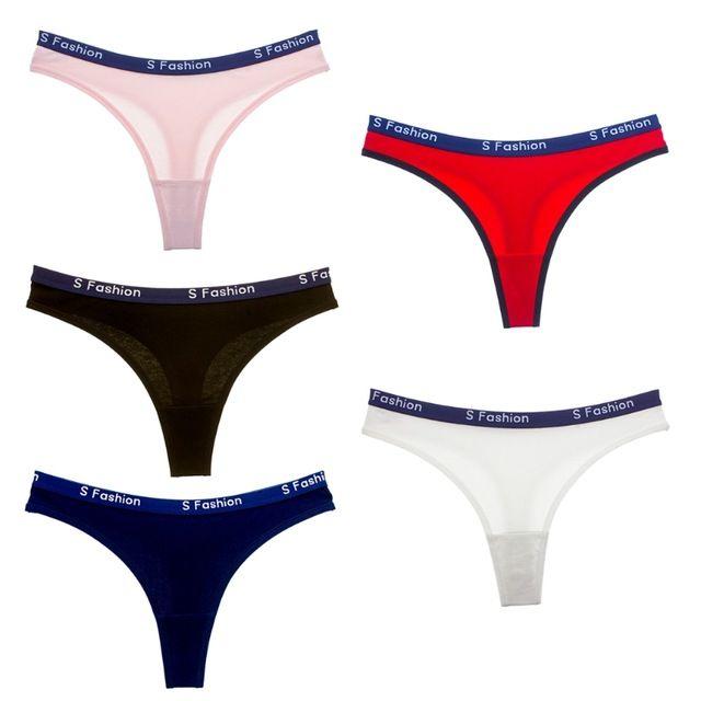 Underwear Logo - Women Seamless Thong Panties Underwear Repeat S Fashion Logo Waistband