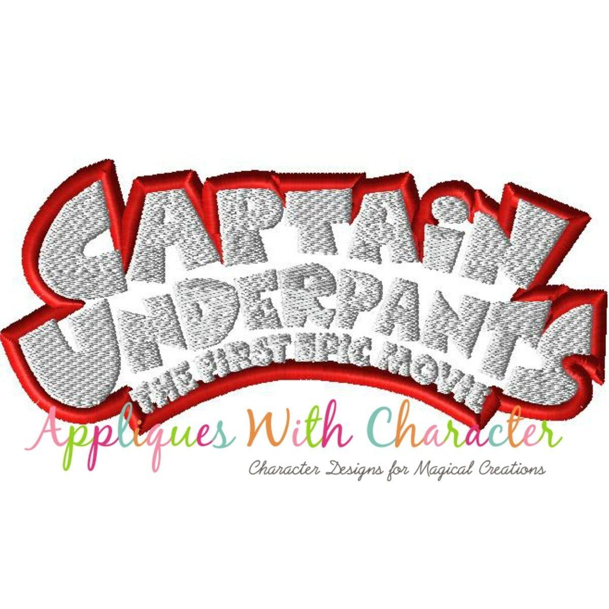 Underwear Logo - Captain Underwear Logo Applique Design