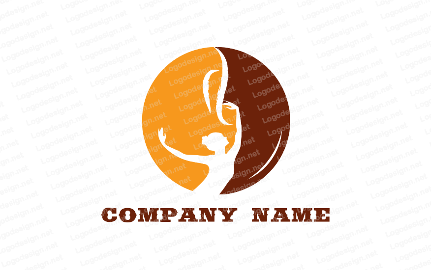 Ballerina Logo - ballerina dance girl inside the circle | Logo Template by LogoDesign.net